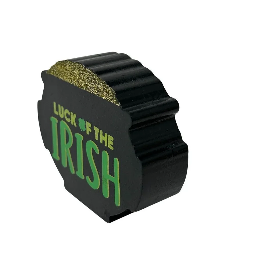St Patricks Day Mini Sign 3in Accent Luck Irish Pot Of Gold  Tiered Tray Decor